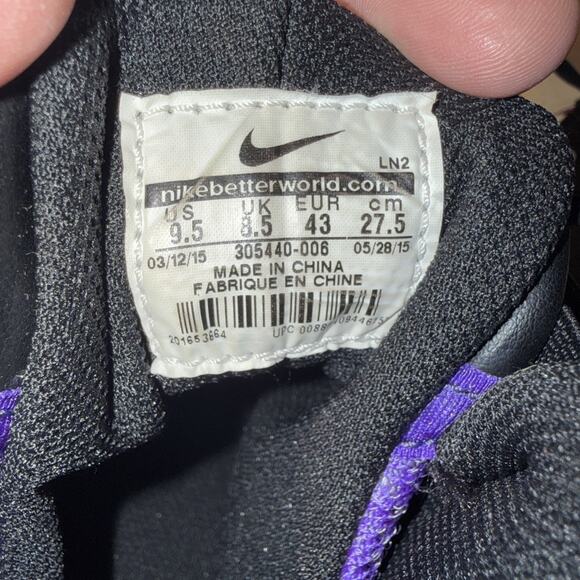 Nike Air Max 2 CB 94 OG 2023 Black Purple FQ8233-001 Size 9.5 Men’s 11 W OG BOX main image 6